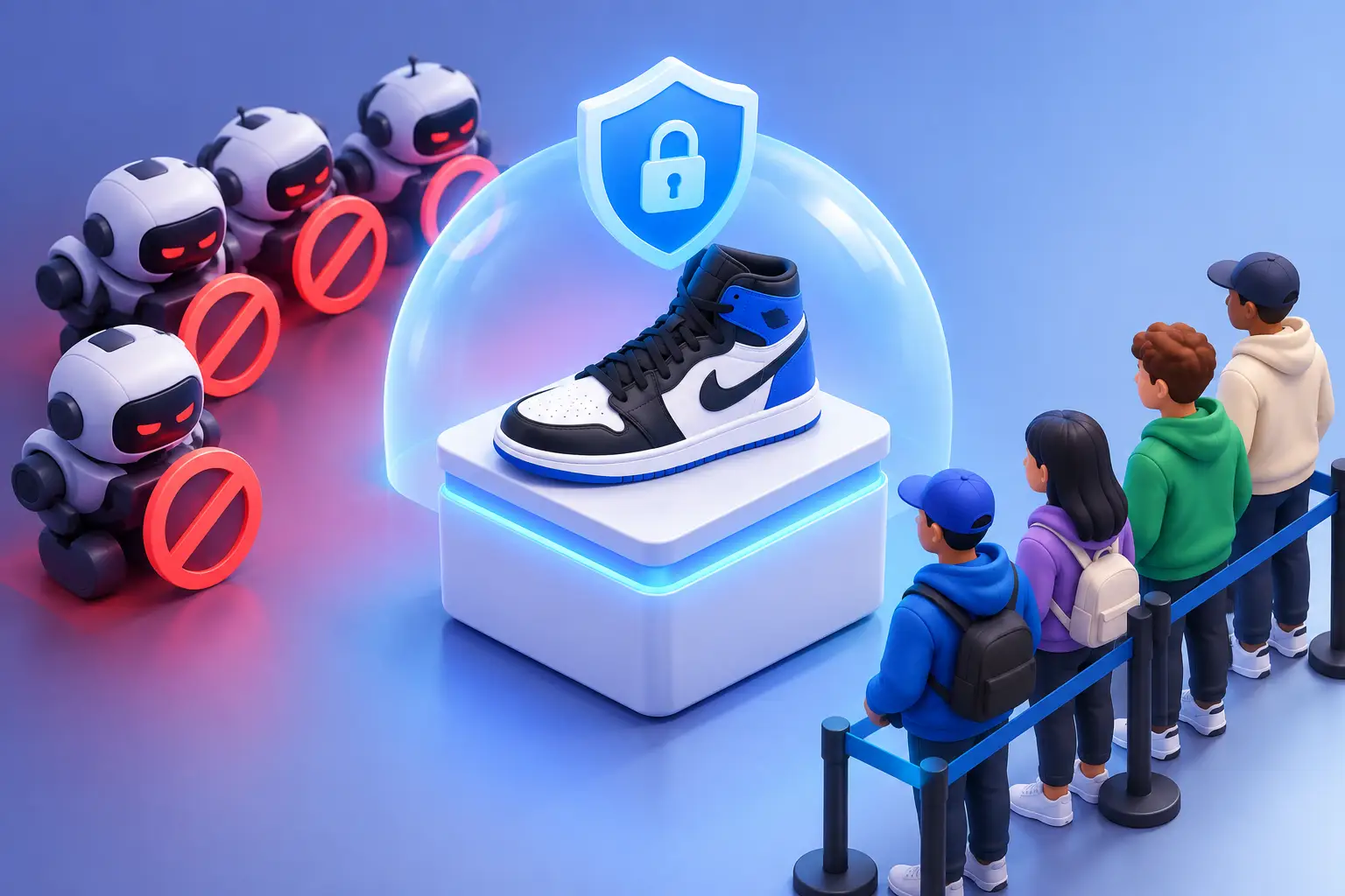 Sneaker raffle protection for legitimate buyers